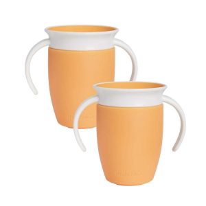 Lot de 2 tasses bébé Munchkin Miracle 360 anti-fuites sans BPA 207 ml avec poignées