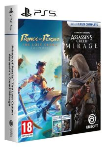 Bundle PS5 Prince of Persia The Lost Crown et Assassin's Creed Mirage en version disque sur PS5