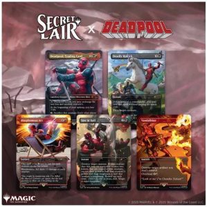 Carte MTG Secret Lair Deadpool nonfoil - édition exclusive - 6 cartes Deadpool
