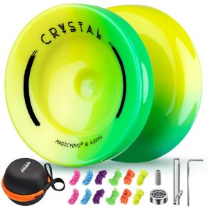 Yo-yo K2 cristal vert violet Pro édition 2 en 1 réactif et non réactif