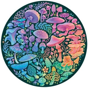 Puzzle rond Ravensburger Circle of Colors 500 pièces – gradient chromatique, finition mate anti-reflets, FSC et recyclés