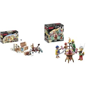 Coffrets Playmobil Astérix 71268 Numérobis et 71269 Le Gâteau Empoisonné - offre exclusive