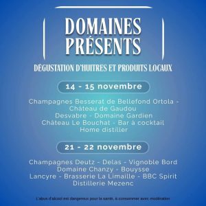 Dégustation gratuite d’huîtres et vins chez La Cave MONDON à Saint-Pal-de-Mons