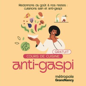 Atelier de cuisine anti-gaspillage à Nancy organisé par la Métropole du Grand Nancy