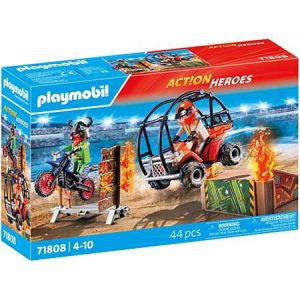 Promo Playmobil Duo Cascadeurs avec Quad et Moto chez E.Leclerc - offre 25% sur la cagnotte fidélité les 7 et 8 novembre