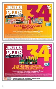 Offre Magasins U -34% sur champagnes, crémants, mousseux et chocolats de Noël - retrait en magasin