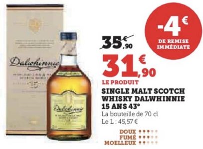 Dalwhinnie 15 Ans Highland single malt deal image