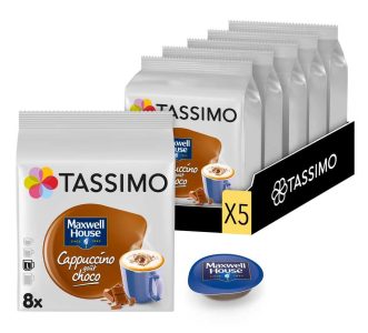 Cappuccino Maxwell House Chocolat Tassimo - 40 dosettes, mousse chocolat et tasse 190 ml