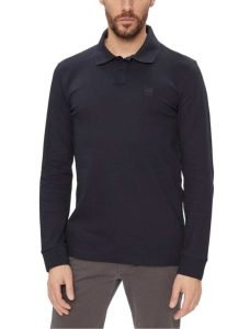 Polo Boss Passerby Slim en coton stretch bleu foncé - homme